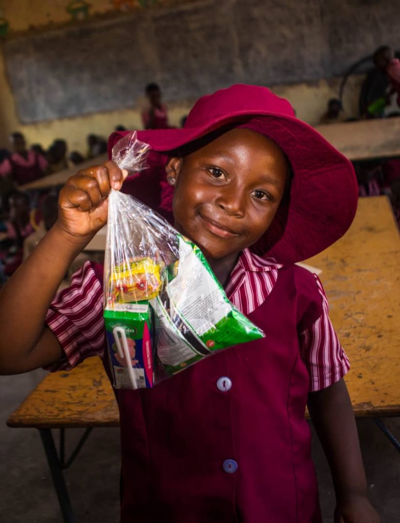 Girl Student With Her Gift