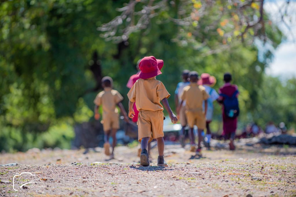 Students Walking to School