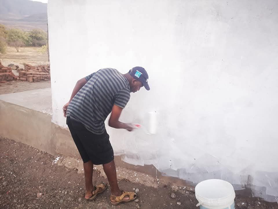 Painting the New Classroom Walls