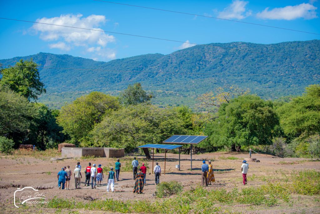 Solar Panel at the Borehole